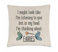 I Potresti Guardare Come I'M Ascolto a Voi Fate Cuscino Cover Divertente Fairy