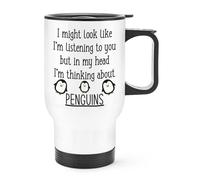 I Potresti Guardare Come I'M Ascolto a Voi Pinguini Viaggi Tazza con Manico