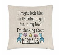 I Potresti Guardare Come I'M Ascolto a Voi Sirene Cuscino Cover Pazzo Donna