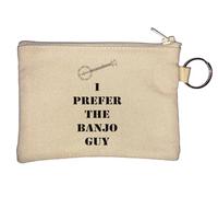 I Prefer The Banjo Guy Portachiavi Portamonete Beige, Beige, Taglia unica