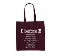 I Prima E Divertente - Borsa Tote IN Tela - Inglese Lingua Scuola Grammatica