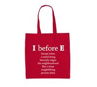 I Prima E Divertente - Borsa Tote IN Tela - Inglese Lingua Scuola Grammatica