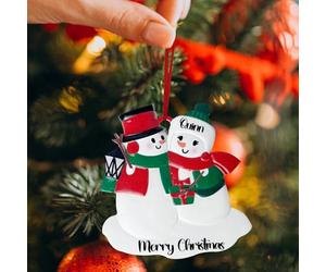 I primi ornamenti natalizi personalizzati della coppia, il nostro primo Natale da marito e moglie 2024, ornamenti con nome personalizzato per la decorazione dell'albero di Natale