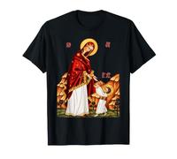 I Primi Passi di Cristo - Icona ortodossa della Theotokos Maglietta
