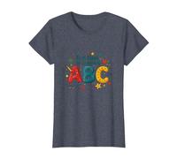 I Primi Passi per Imparare ABC Maglietta, Donna, Pervinca, L