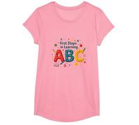 I Primi Passi per Imparare ABC Maglietta, Ragazze, Rosa, L