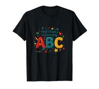 I Primi Passi per Imparare ABC Maglietta, Uomo, Nero, XL