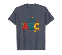 I Primi Passi per Imparare ABC Maglietta, Uomo, Pervinca, 4XL
