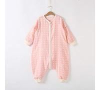 I Primi Quattro Dopo Due Sacchi A Pelo Per Gambe In Garza Bambino Bambini Primavera E L'estate Aria Condizionata Camera Garza Di Cotone Maniche Staccabili (Rosa,XL)