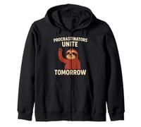 I procrastinatori si uniscono domani - Divertente bradipo pigro umorismo Felpa con Cappuccio