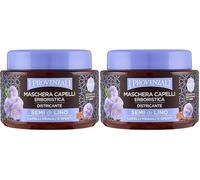 I Provenzali | Maschera Capelli Erboristica Semi di Lino, Districante, 200 ml (Confezione da 2)