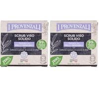 I Provenzali | Scrub Viso Solido, Testato su Pelli Sensibili, 70 g (Confezione da 2)