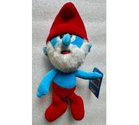 I Puffi 27Cm Papà Puffo Schmidt Peluche Figura Da Collezione 42282