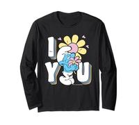 I Puffi Film Estate I Love You Fiori San Valentino Maglia a Manica
