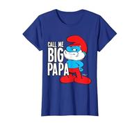 I Puffi Mi Chiamano Big Papa Maglietta, Donna, Blu Reale, XL