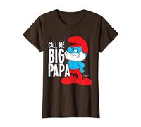 I Puffi Mi Chiamano Big Papa Maglietta, Donna, Marrone, M