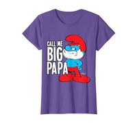 I Puffi Mi Chiamano Big Papa Maglietta, Donna, Viola mélange, L
