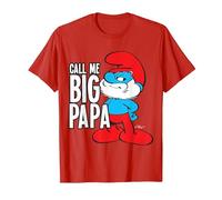 I Puffi Mi Chiamano Big Papa Maglietta, Uomo, Rosso, XXL