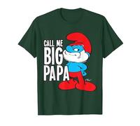 I Puffi Mi Chiamano Big Papa Maglietta, Uomo, Verde Foresta, XL