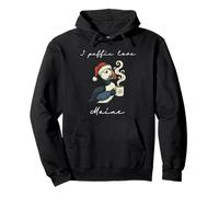 I Puffin Love Maine - Divertente Souvenir Natalizio con Uccellini Felpa con Cappuccio