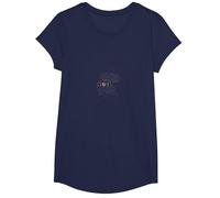 I Punti Fanno la Differenza: Messaggio ispiratore colorato Maglietta, Ragazze, Navy, L