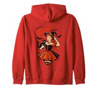 I Put A Spell On You Strega Cat Halloween Felpa con Cappuccio