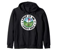 I Put It in Every Hole Giocatore di Golf giocoso - Felpa con Cappuccio
