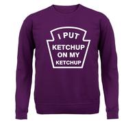 I Put Ketchup On My Ketchup Bambini Felpa con Cappuccio / Salsa Affondante Cibo