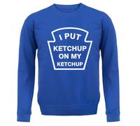 I Put Ketchup On My Ketchup Bambini Felpa con Cappuccio / Salsa Affondante Cibo