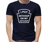 I Put Ketchup On My Ketchup T-Shirt Salsa Affondante Cibo Pomodoro