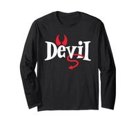 I Put The D in Devil Divertente Coppia Halloween Spooky Maglia a Manica