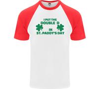 I Put The DD IN St.Paddy's Giorno Divertente Seno DA UOMO S/S Baseball T-Shirt