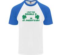 I Put The DD IN St.Paddy's Giorno Divertente Seno DA UOMO S/S Baseball T-Shirt