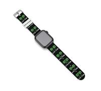 I Put The Double D's in ST. PADDY'S DAY Cinturino di ricambio in silicone cinturino sportivo compatibile per Apple Watch, 38mm/40mm, Acciaio inossidabile, Ametista