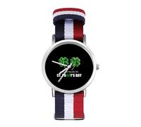 I Put The Double D's in ST. Paddy's Day orologio sportivo per uomo donna cinturino in nylon orologio da polso analogico al quarzo, Stile:, regular, Cinturino