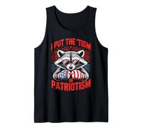 I Put The Tism in Patriotism Boxing Raccoon Canotta