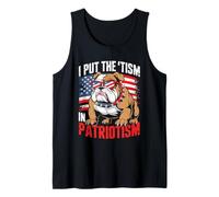 I Put The Tism in Patriotism English Bulldog Canotta