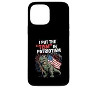 I Put The Tism in Patriottism USA Flag T-rex Dinosaur Autism Custodia per iPhone 13 Pro Max