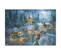Schmidt - Puzzle Thomas Kinkade: La notte silenziosa di Babbo Natale - 1000 Pezzi
