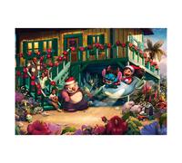 Schmidt - Puzzle Thomas Kinkade: Collezione Disney Dreams - Natale Aloha di Lilo e Stitch - 1000 Pezzi