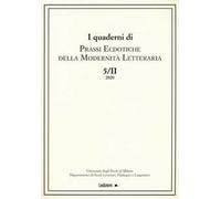 I quaderni di prassi ecdotiche della modernità letteraria (2020). Vol. 5/2