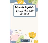 I Quadernilli: quaderno a righe con citazione letteraria da Walt Whitman