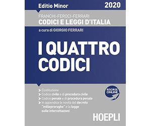 I quattro codici 2020. Ediz. minore