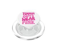 I ragazzi duri indossano uomini rosa & Ragazzi Retro Groovy Cancro al seno PopSockets PopGrip per MagSafe