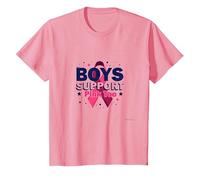 I Ragazzi sostengono Gli alleati Rosa per la sensibilizzazione sul Cancro al Seno Maglietta, Bambini, Rosa, 2 Anni