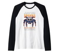 I ragni primaverili non sono noiosi, cool design dei cartoni Maglia con Maniche Raglan