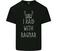 I Raid Con Ragnar Il Vikings Valhalla Uomo Cotone T-Shirt