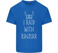 I Raid Con Ragnar Il Vikings Valhalla Uomo Cotone T-Shirt