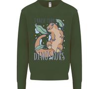 I Raise Piccolo Dinosauri Lucertole Chameleon Uomo Felpa Maglione