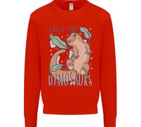 I Raise Piccolo Dinosauri Lucertole Chameleon Uomo Felpa Maglione